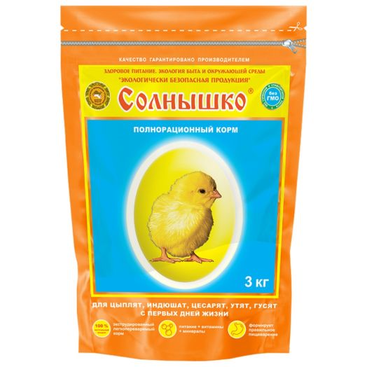 Корм СОЛНЫШКО 3кг