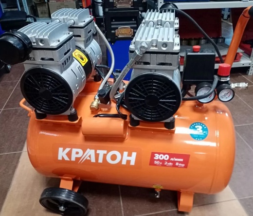 Компрессор с прямой передачей безмасляный Кратон AC-300-50-OFS