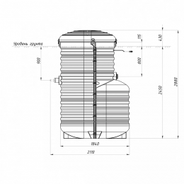 Станция биологической очистки Rostok Aero 2600
