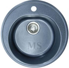 Мойка иск.камень 505 черный металлик МS-2