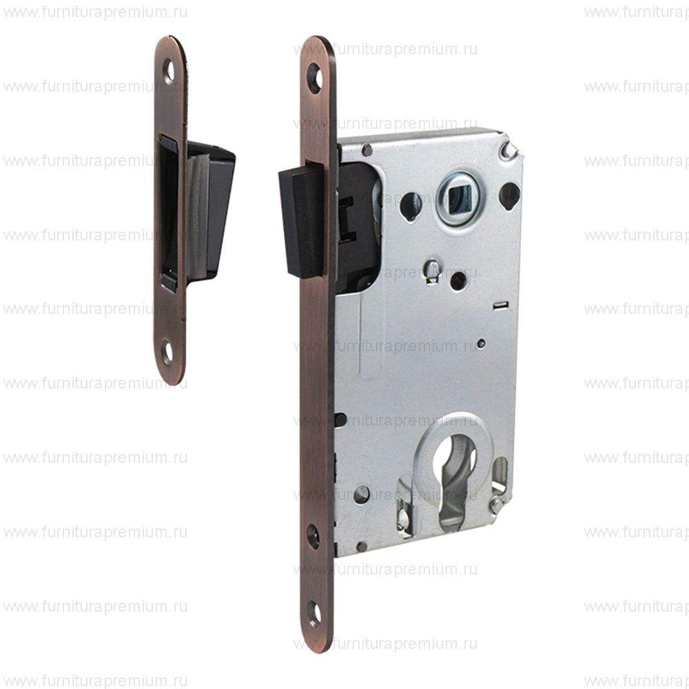 Замок магнитный Нора-М под цилиндр 25М-85 + ответная планка