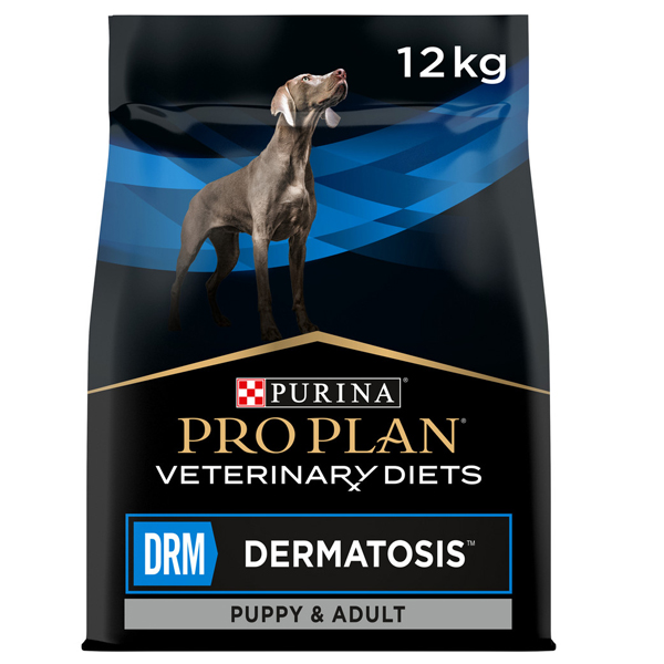 Корм сухой PURINA vet DRM DERMATOSIS диета для собак всех пород при дерматозах 12кг