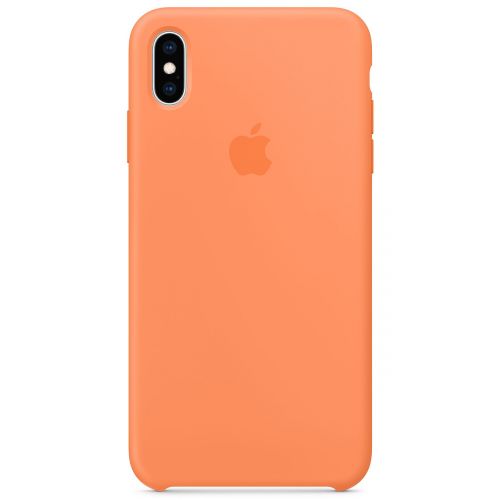 Чехол силиконовый для iPhone X/Xs (Персик)