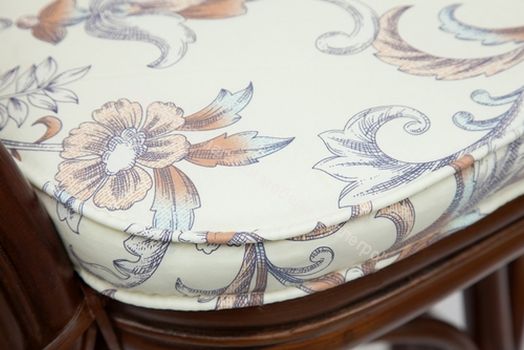 Барный стул Andrea Pecan Washed (античн. орех), Ткань рубчик, цвет кремовый