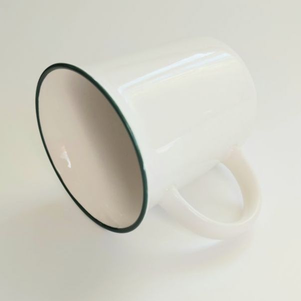 Кружка Nostalgie с зеленым ободком