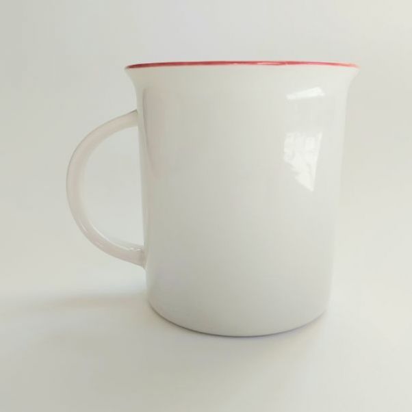 Кружка Nostalgie с красным ободком