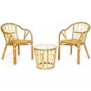 Комплект террасный AKIRA /без подушки/ skin rattan eco, Natural (натуральный)