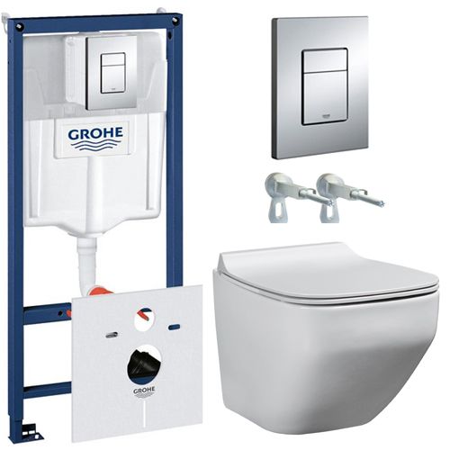 Унитаз beWash Alster с инсталляцией Grohe