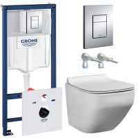 комплект beWash Alster с инсталляцией Grohe (86303201 + 38775001)