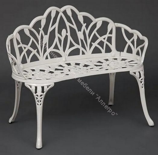 Скамья Secret De Maison Strauss (Штраус) алюминиевый сплав, butter white