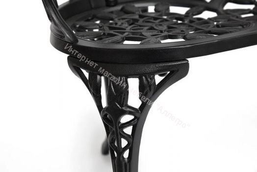 Скамья Secret De Maison Strauss (Штраус) алюминиевый сплав, черный