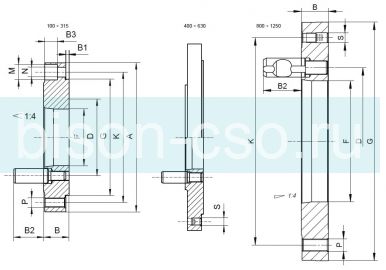 Адаптер патрона бизон 800 мм DIN 55029 конус 11  8240-800-11-X Bison-Bial Польша