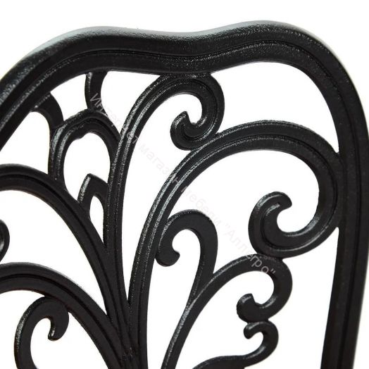 Комплект Secret De Maison Romance (стол +2 стула) алюминиевый сплав, черный