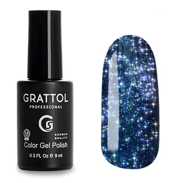 ГЕЛЬ-ЛАК СВЕТООТРАЖАЮЩИЙ GRATTOL COLOR GEL POLISH BRIGHT STAR 07, 9 МЛ