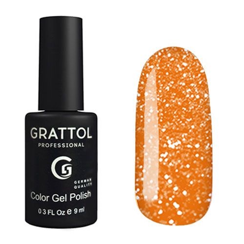 ГЕЛЬ-ЛАК СВЕТООТРАЖАЮЩИЙ GRATTOL COLOR GEL POLISH BRIGHT NEON 04, 9 МЛ