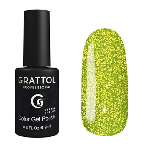 ГЕЛЬ-ЛАК СВЕТООТРАЖАЮЩИЙ GRATTOL COLOR GEL POLISH BRIGHT NEON 01, 9 МЛ