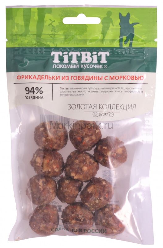 Фрикадельки говядина/морковь Золотая коллекция 70г