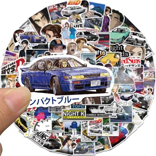 Стикеры (10шт) Initial D