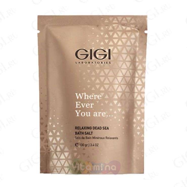 GIGI Соль для ванн Where Ever You Are Relaxing Dead Sea Bath Salt, 100 г