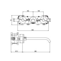 Смеситель для раковины встраиваемый Gattoni Dolce Vita GAS GAS170/31 схема 2