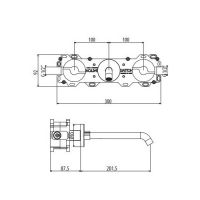 Смеситель для раковины встраиваемый Gattoni Dolce Vita GAS GAS160/31 схема 2