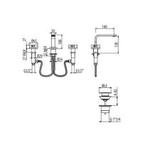 Смеситель для раковины Gattoni Dolce Vita GAS GS112/32 схема 2