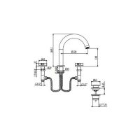 Смеситель для раковины Gattoni Dolce Vita GAS GS110/31 схема 2