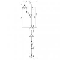 Душевая система с верхним и ручным душем Gattoni Orta 2795/PD схема 2