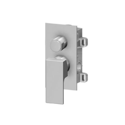 Изображение Смеситель для душа встраиваемый на 2 выхода Gattoni Kubik 2533.CH