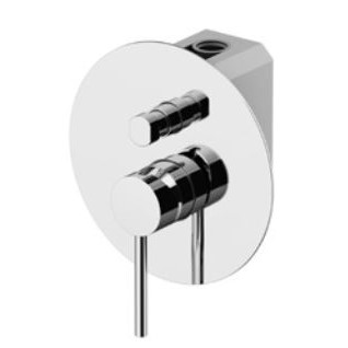 Изображение Смеситель для ванны/душа встраиваемый, на 2 выхода Gattoni Circle Two 9133.CH