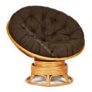 Кресло-качалка "PAPASAN" w 23/01 B / с подушкой / Honey (мед), ткань Коричневый, 3М7-147