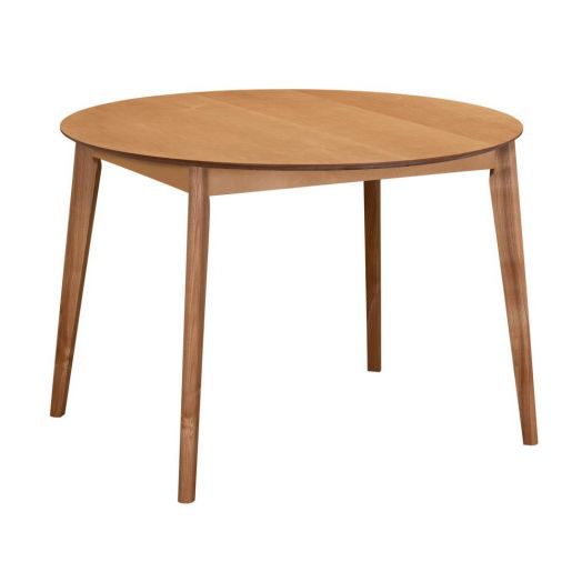 Стол Oslo круглый раскладной 110-140x110x76см, Орех 
миланский, орех миланский