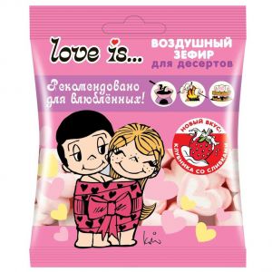 Зефир воздушный LOVE IS 125г Для десертов