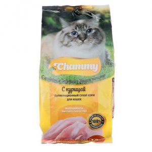 Корм для кошек CHAMMY 350г с курицей