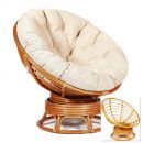 Кресло-качалка "PAPASAN" w 23/01 B / с подушкой / Honey (мед), ткань Старт