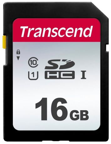 Карта памяти Transcend TS*SDC300S 16 GB, чтение: 95 MB/s, запись: 10 MB/s