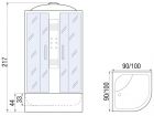 Душевая кабина TEMZA 100/44 ТН