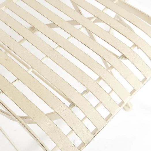 Комплект (стол + 2 стула) Secret de Maison PALLADIO (mod. PL08-8668/8669) металл, белый антик (antique white)