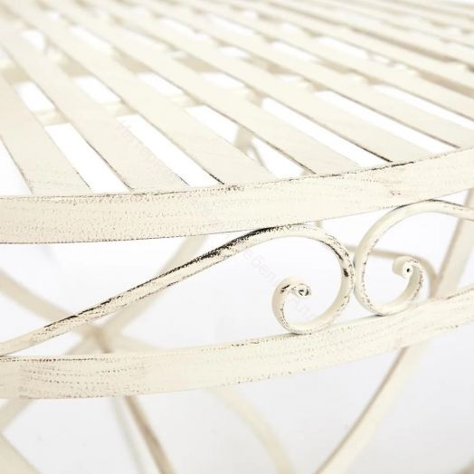 Комплект (стол + 2 стула) Secret de Maison PALLADIO (mod. PL08-8668/8669) металл, белый антик (antique white)