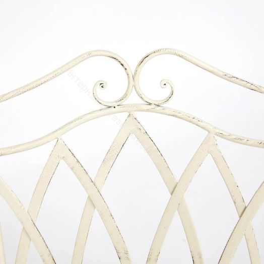 Комплект (стол + 2 стула) Secret de Maison PALLADIO (mod. PL08-8668/8669) металл, белый антик (antique white)