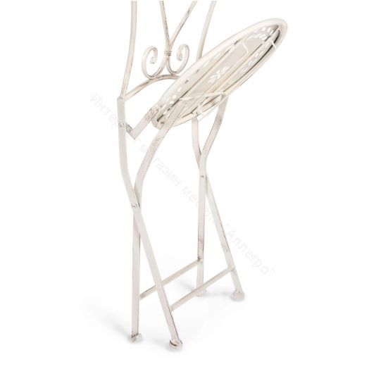 Комплект (стол + 2 стула) Secret de Maison Monique (mod. PL08-6241.6242) металл, Античный белый (Antique White)