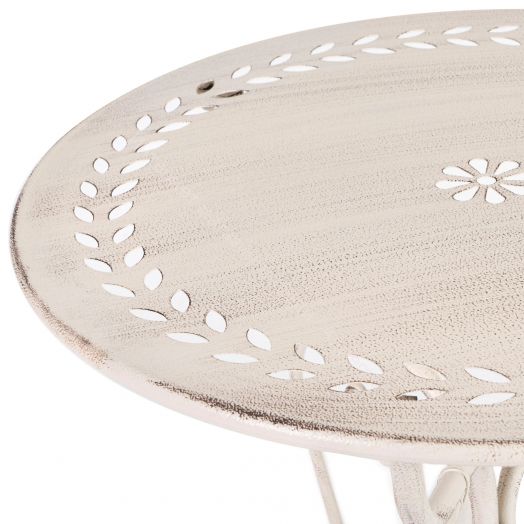 Комплект (стол + 2 стула) Secret de Maison Monique (mod. PL08-6241.6242) металл, Античный белый (Antique White)