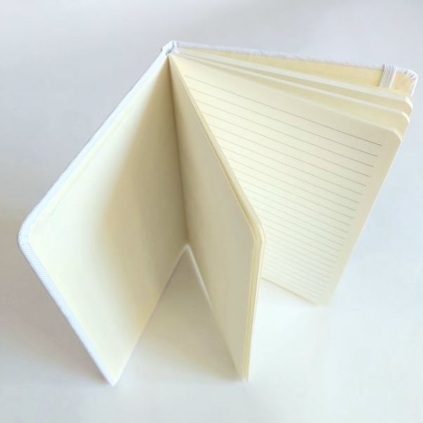 Эко блокнот из RPET Mivaz белый