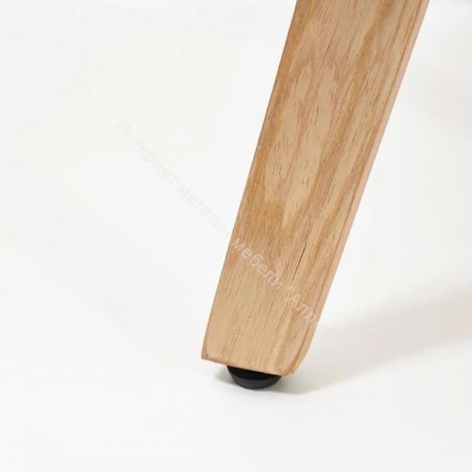 Стул VIMTA (mod.8021) дерево / экокожа, натуральный/белый