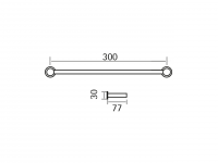 Держатель для полотенец Cisal Xion XI090102/XI090103/XI090100 схема 2