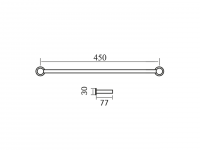 Держатель для полотенец Cisal Xion XI090102/XI090103/XI090100 схема 4