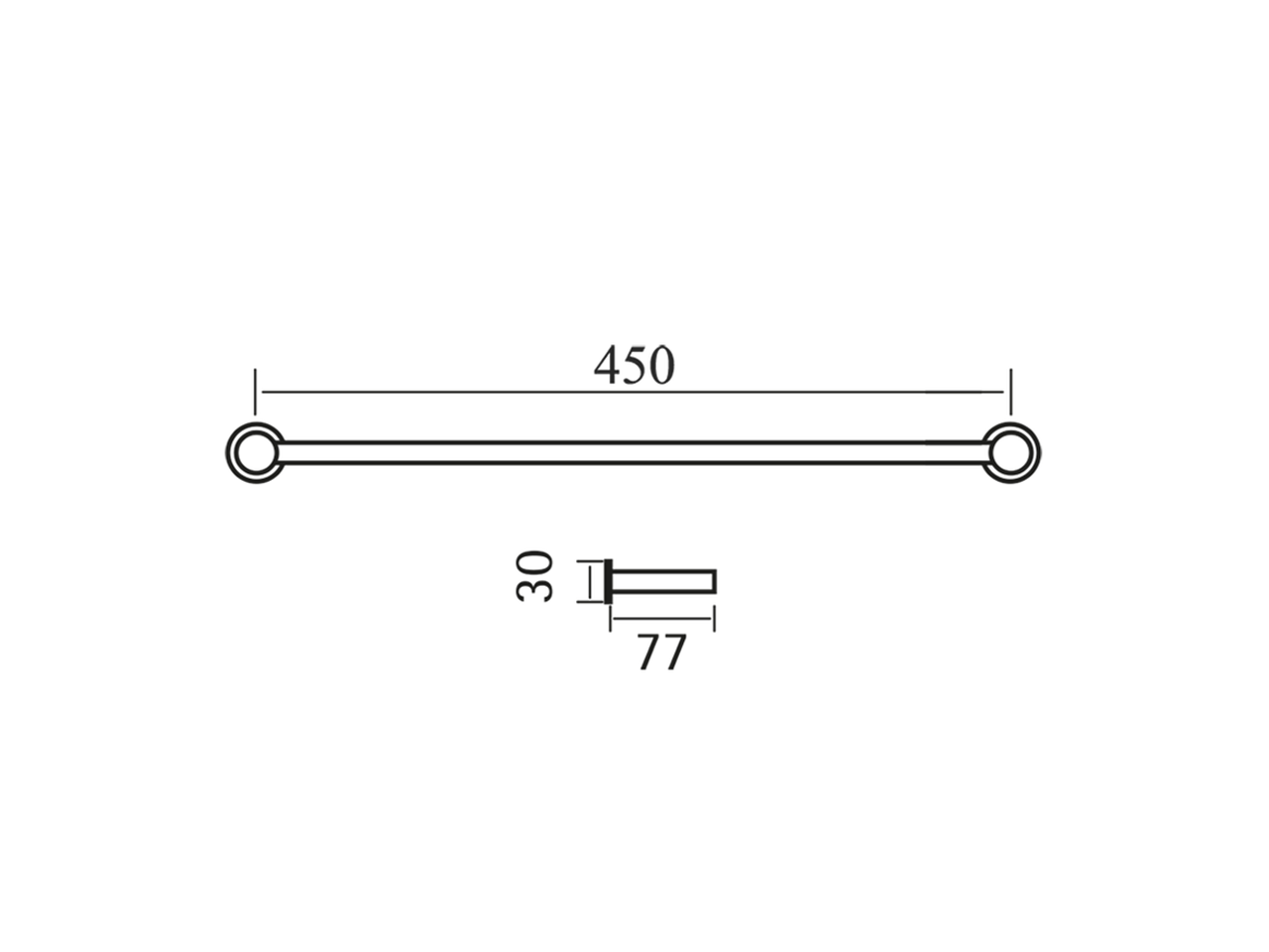 Держатель для полотенец Cisal Xion XI090102/XI090103/XI090100 схема 4