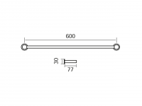 Держатель для полотенец Cisal Xion XI090102/XI090103/XI090100 схема 6