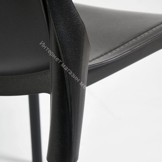 Стул GENIUS (mod 75) металл/пластик, черный/черные ножки