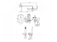 Душевая система Cisal Cubic CU0KM010 схема 2